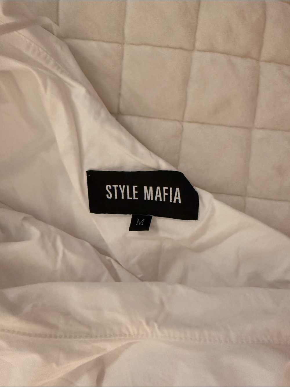 Style Mafia White One-Shoulder Ruffle Crop Top - Picture 3 of 3
